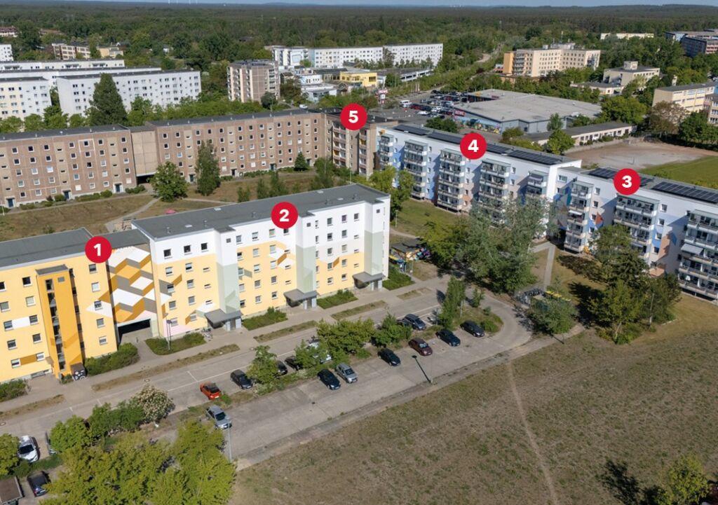 Luftbild mit Nummern