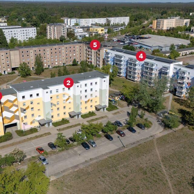 Luftbild mit Nummern